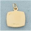 Image 2 : Family Charm or Pendant in 14k Yellow Gold