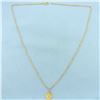 Image 1 : Jesus Pendant on Box Chain Necklace in 18k Yellow Gold