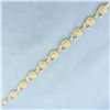 Image 1 : Sunflower Link Bracelet in 14k Yellow Gold