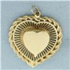Image 1 : Rope Heart Locket Pendant in 14k Yellow Gold