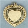 Image 3 : Rope Heart Locket Pendant in 14k Yellow Gold