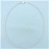 Image 1 : 18 Inch Omega Link Necklace in 14k White Gold