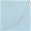 Image 2 : 18 Inch Omega Link Necklace in 14k White Gold