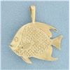 Image 1 : Designer Kabana Fish Pendant in 14k Yellow Gold