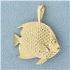 Image 2 : Designer Kabana Fish Pendant in 14k Yellow Gold