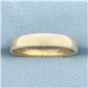 Image 1 : Mens Half Dome Wedding Band Ring in 14k Yellow Gold