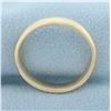Image 2 : Mens Half Dome Wedding Band Ring in 14k Yellow Gold