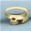 Image 4 : Opal and Ruby Ring in 14k Yellow Gold