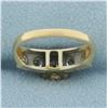 Image 4 : 5 Stone Diamond Engagement or Wedding Ring in 14k Yellow Gold