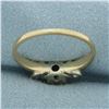 Image 4 : 3 Stone Diamond Engagement Ring in 14k Yellow Gold
