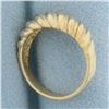 Image 3 : Scalloped Dome Ring in 14k Yellow Gold