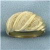 Image 1 : Sandblast Finish Dome Ring in 14k Yellow Gold