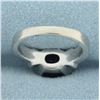 Image 4 : Checkerboard Amethyst and Diamond Ring in 14k White Gold