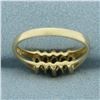 Image 4 : Emerald and Diamond Ring in 14k Yellow Gold