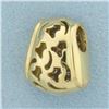 Image 2 : Pave Diamond Slide Pendant in 18k Yellow Gold