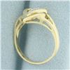 Image 3 : Diamond Lovers Heart Ring in 10k Yellow Gold