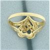 Image 4 : Diamond Lovers Heart Ring in 10k Yellow Gold