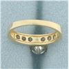 Image 4 : CZ Engagement Ring in 14k Yellow Gold