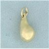 Image 2 : Teardrop 3D Charm or Pendant in 14k Yellow Gold