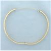 Image 3 : Hinged Textured Striped Bangle Bracelet in 14k Yellow Gold