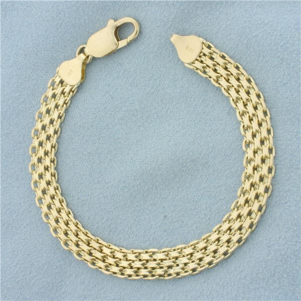 Bismark Link Bracelet in 14k Yellow Gold