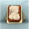 Image 1 : Vintage Cameo Ring in 12k Yellow Gold