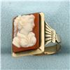 Image 2 : Vintage Cameo Ring in 12k Yellow Gold