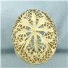 Image 1 : 3D Large Bombe Statement Ring in 14k Yellow Gold