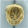 Image 4 : 3D Large Bombe Statement Ring in 14k Yellow Gold
