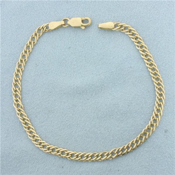 Italian Curb Link Bracelet in 14k Yellow Gold
