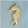 Image 1 : Seahorse Charm or Pendant in 14k Yellow Gold
