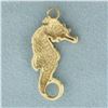 Image 2 : Seahorse Charm or Pendant in 14k Yellow Gold
