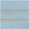 Image 2 : Italian 20 Inch Cable Link Chain Necklace in 14k Yellow Gold
