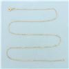 Image 1 : Italian 20 Inch Box Link Chain Necklace in 14k Yellow Gold