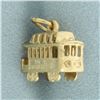 Image 2 : 3D San Francisco Cable Car Charm in 14k Yellow Gold