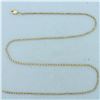 Image 1 : 18 Inch Rope Link Chain Necklace in 14k Yellow Gold