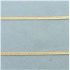 Image 2 : 18 Inch Herringbone Chain Link Necklace in 14k Yellow Gold