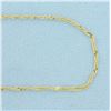 Image 2 : 18 Inch Italian Twisting Curb Link Chain Necklace in 14k Yellow Gold