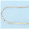 Image 2 : 20 Inch Box Link Chain Necklace in 14k Rose Gold