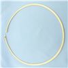 Image 1 : 18 Inch Italian Omega Necklace in 14k Yellow Gold