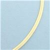 Image 2 : 18 Inch Italian Omega Necklace in 14k Yellow Gold