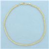 Image 1 : Rope Link Anklet in 18k Yellow Gold