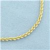 Image 2 : Rope Link Anklet in 18k Yellow Gold