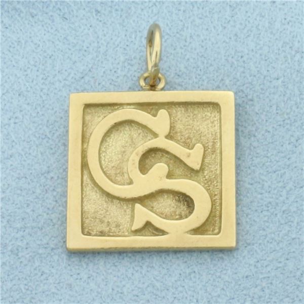 Confederate States Charm or Pendant in 10k Yellow Gold