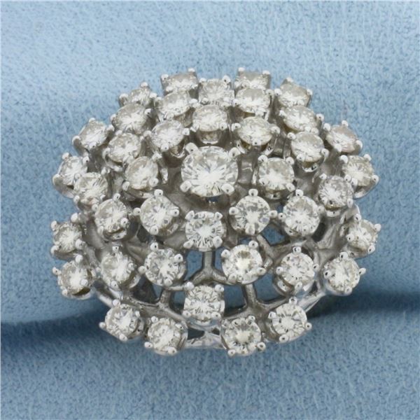 Diamond 3ct Cocktail Ring in 14k White Gold