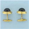 Image 3 : Vintage Amsterdam Saller Amethyst Cufflinks in 18k Yellow Gold