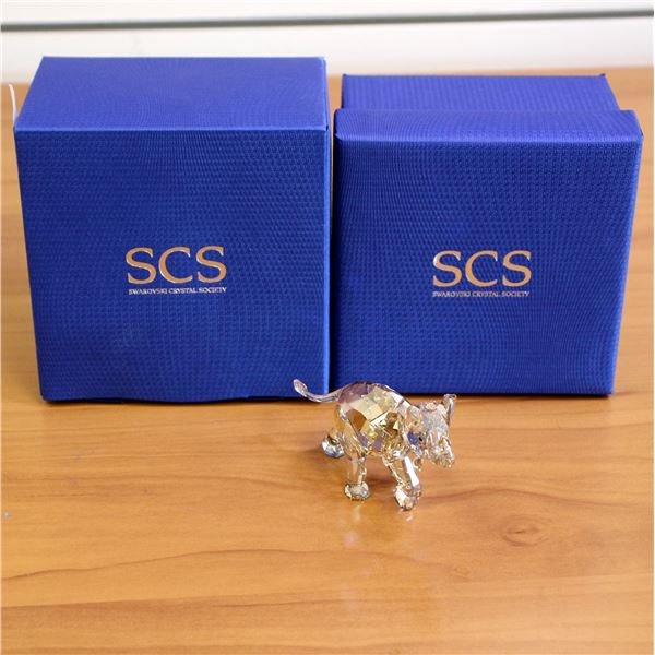 Swarovski Crystal 1142862 Young Elephant SCS with Box
