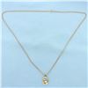 Image 2 : Abstract Design Diamond Necklace in 14k Yellow Gold
