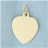 Image 1 : Engravable Heart Charm in 14k Yellow Gold