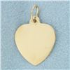 Image 2 : Engravable Heart Charm in 14k Yellow Gold